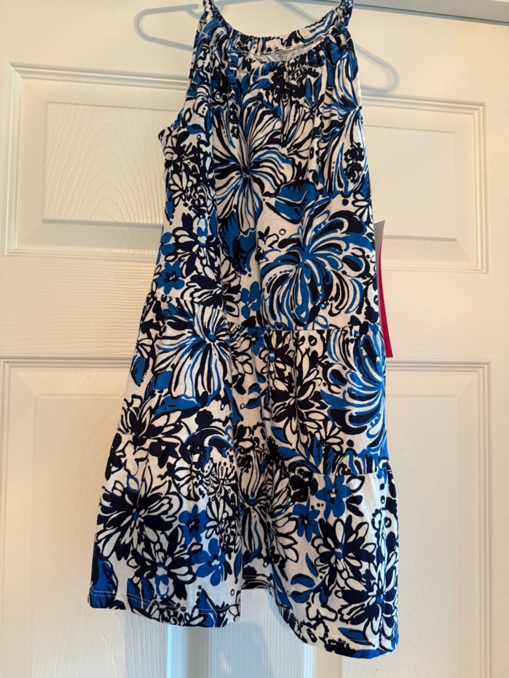 Girls Lilly Pulitzer Navy & White Floral Dress